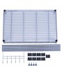 2-Tier Adjustable Carbon Steel Storage Shelf